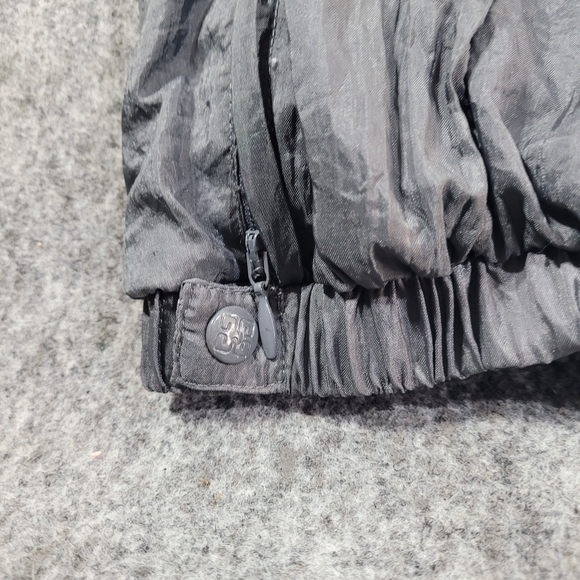 Givenchy Women's XL Gray Yellow Blue Nylon Windbreaker Track Pants Baggy Vintage - Picture 2 of 12